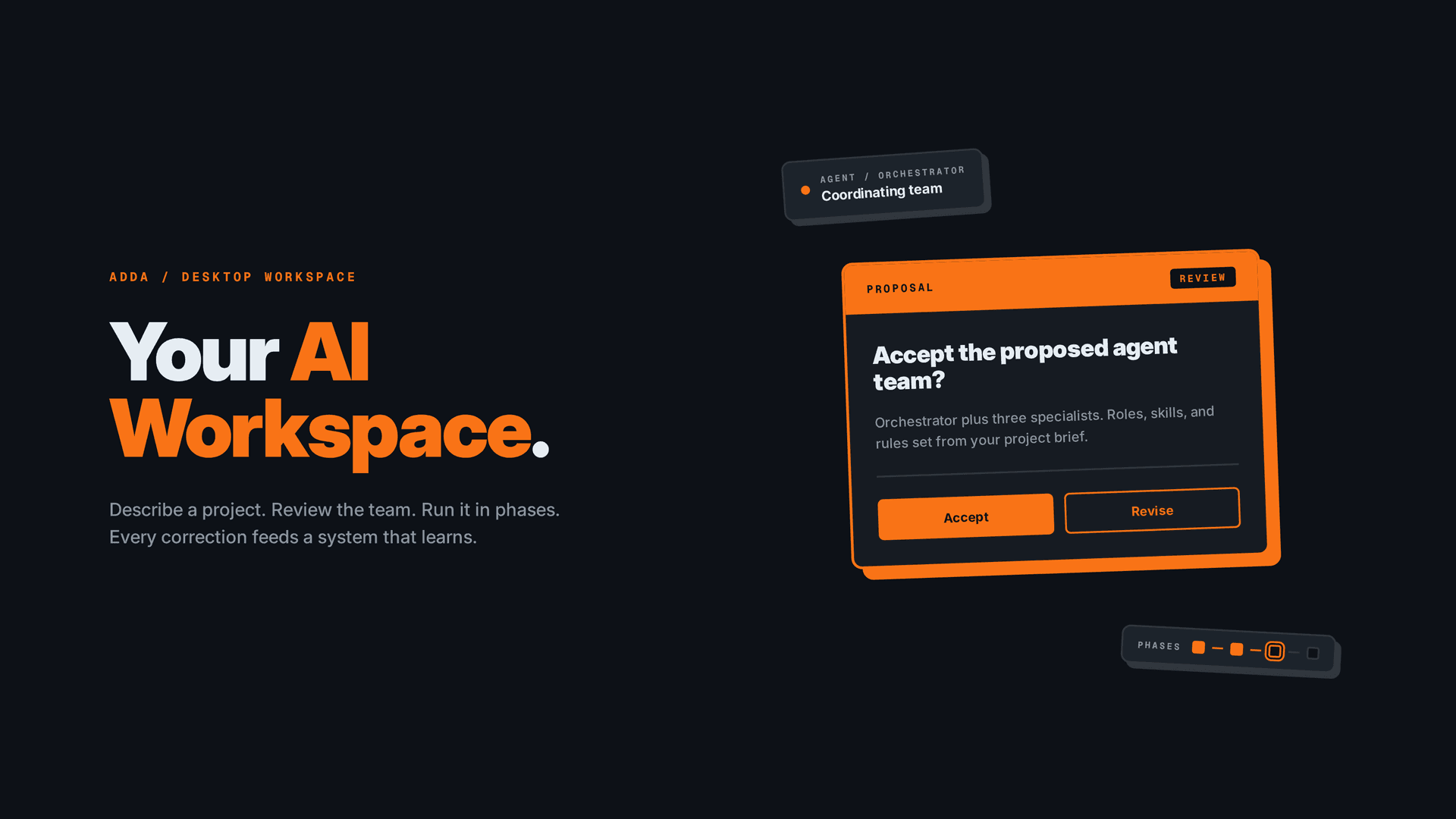 Adda: Your AI Workspace — case study hero
