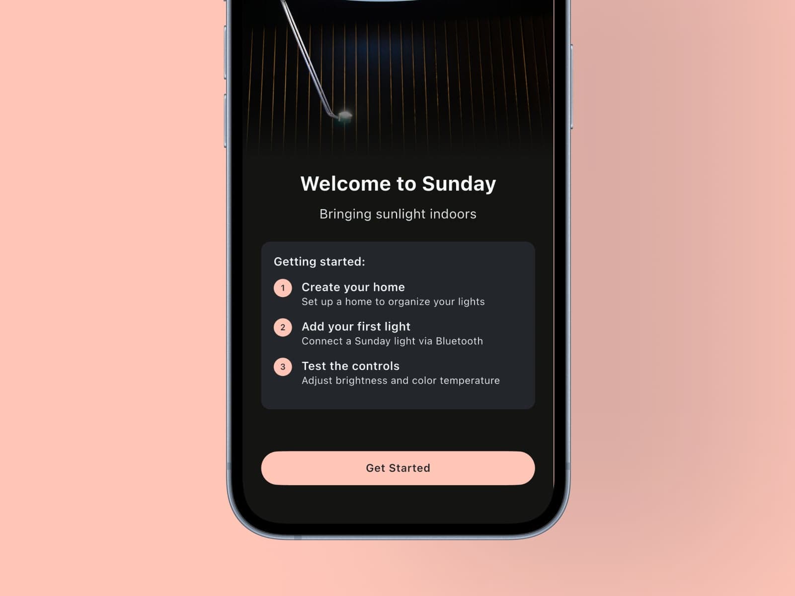 Sunday Light — Onboarding flow