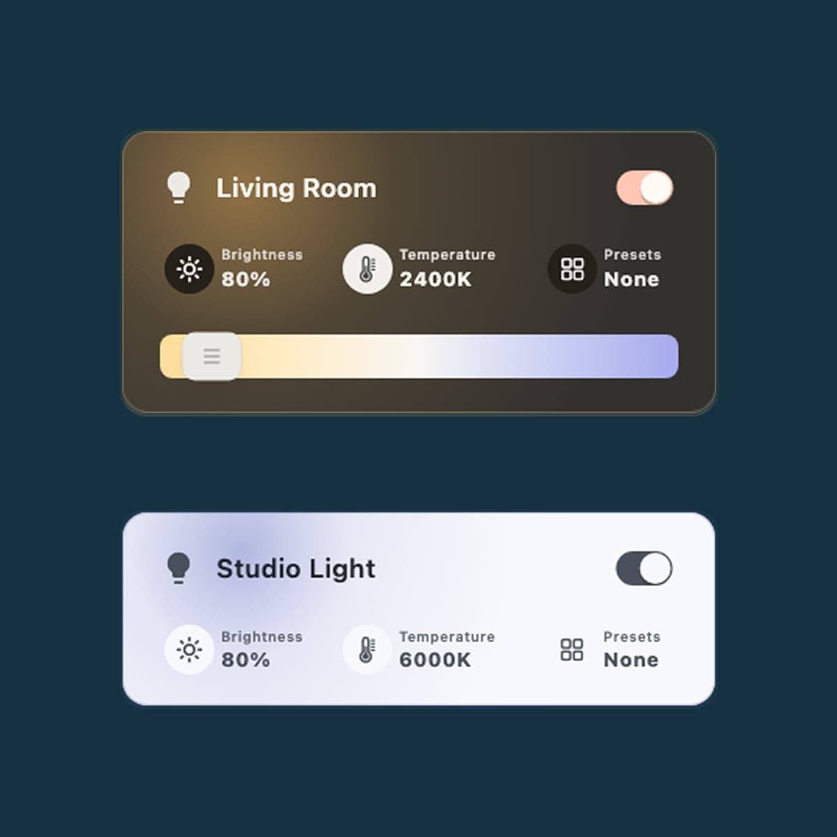 Sunday Light — Room cards UI