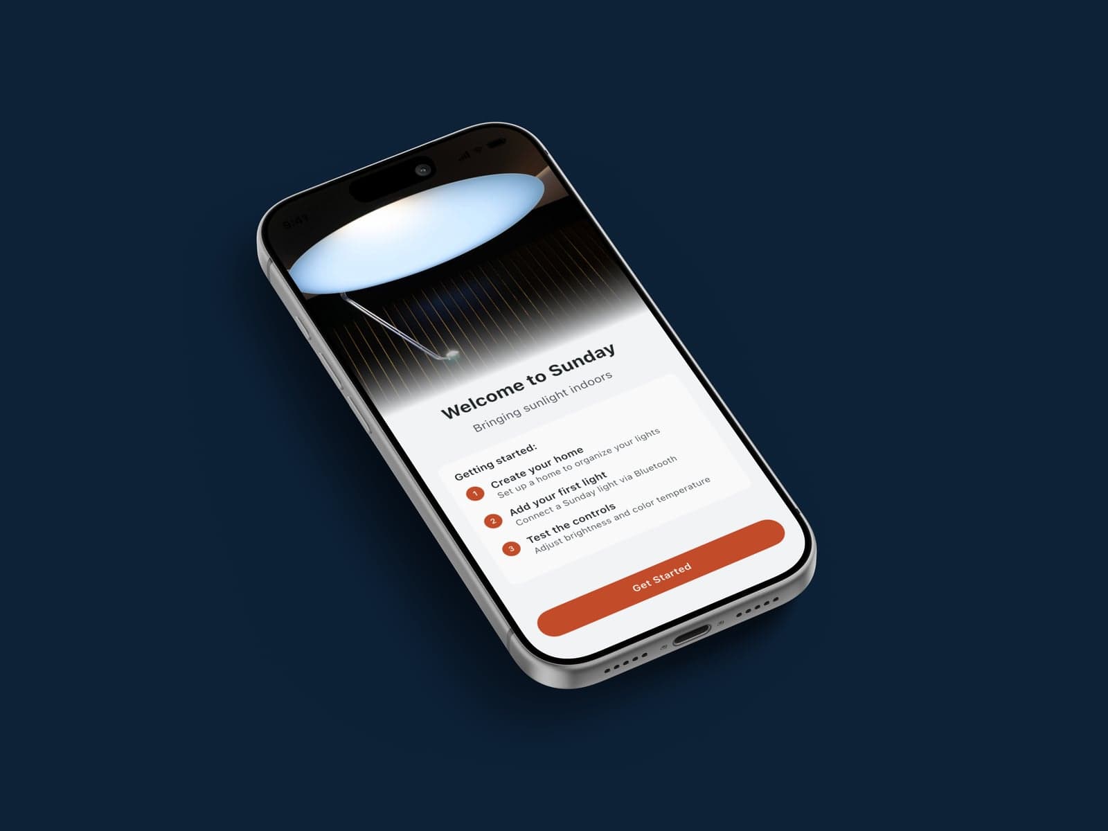 Sunday Light — Welcome screen floating